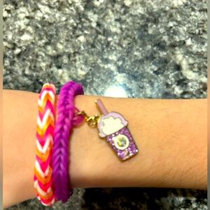 Colorful Kids Bracelet Set with Charm